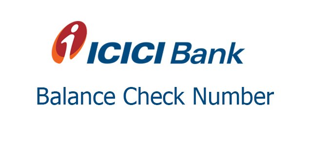 ICICI bank balance check number