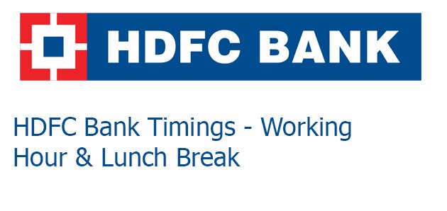HDFC Bank timings