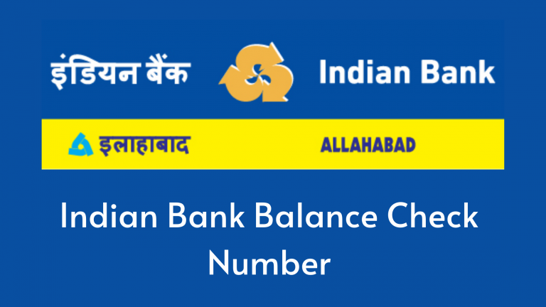 Indian bank balance check number
