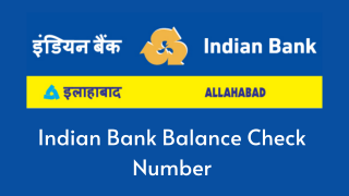 Indian bank balance check number