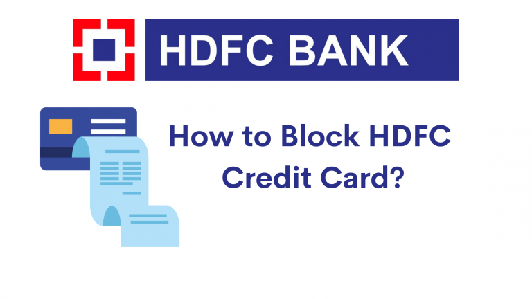 How to block HDFC credit card