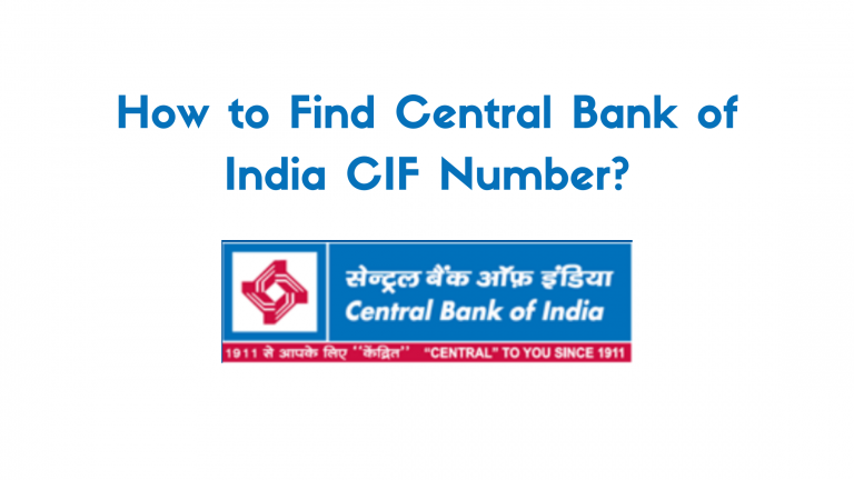 central bank of India cif number