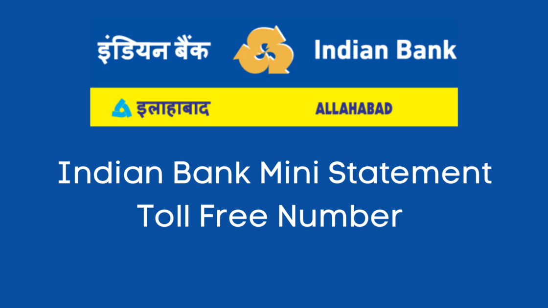 Indian bank mini statement number